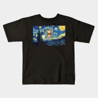 The Starry Night  Halloween Kids T-Shirt